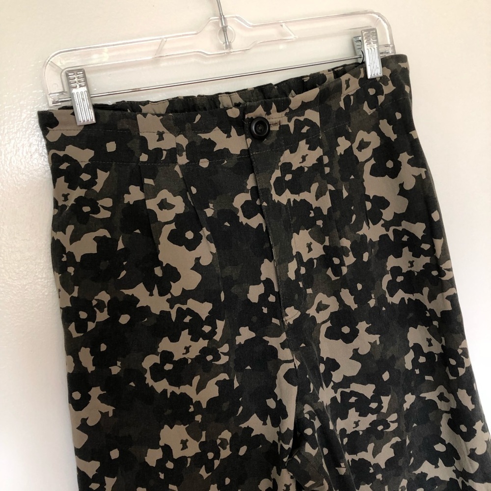 Anthropologie Amadi Trousers Floral Camo New Small - Picture 3 of 7